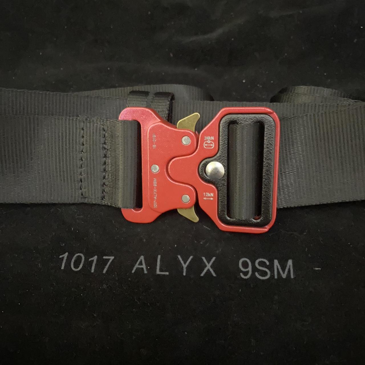 1017 Alyx 9SM red adjustable rollercoaster belt. Depop