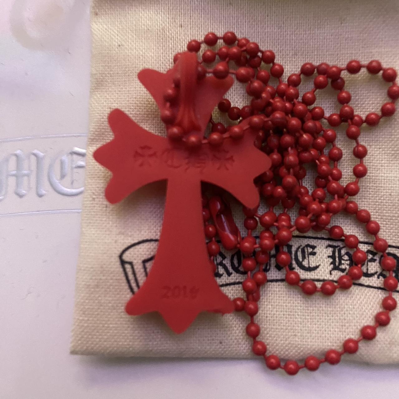Red Chrome hearts silichrome Silicone / rubber | Depop