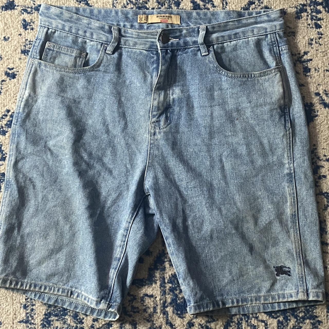 Supreme Cutoff Double Knee Denim Painter Shorts size 34 - Depop