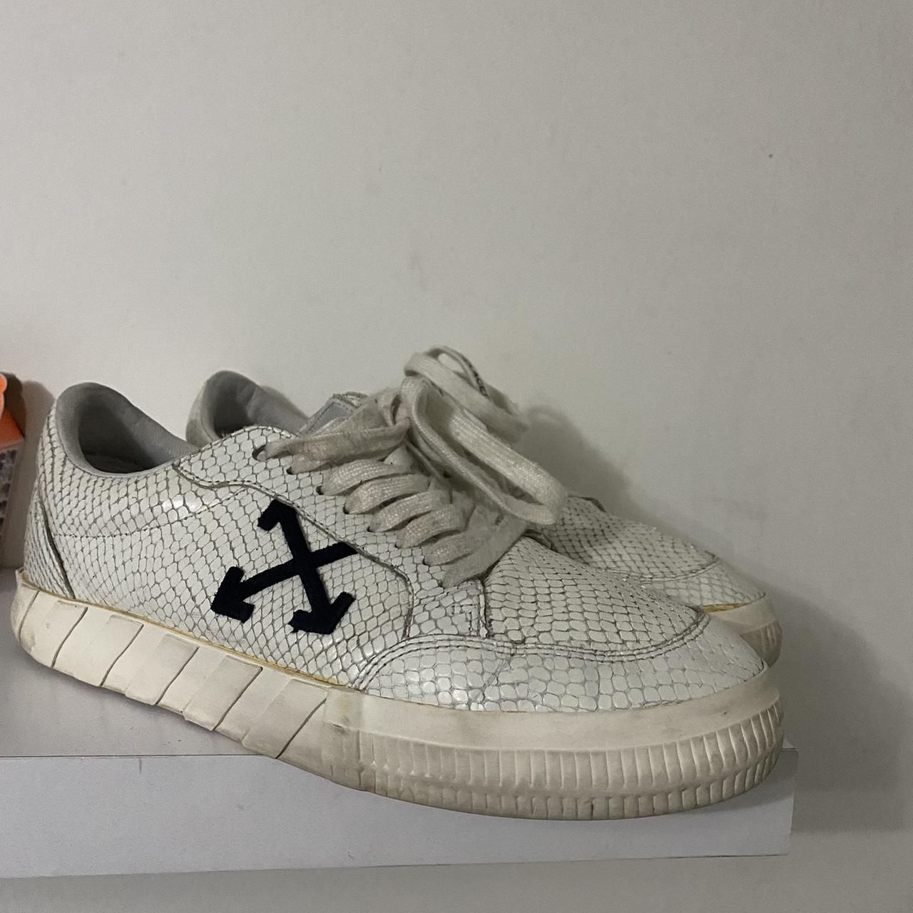 snakeskin off white sneakers