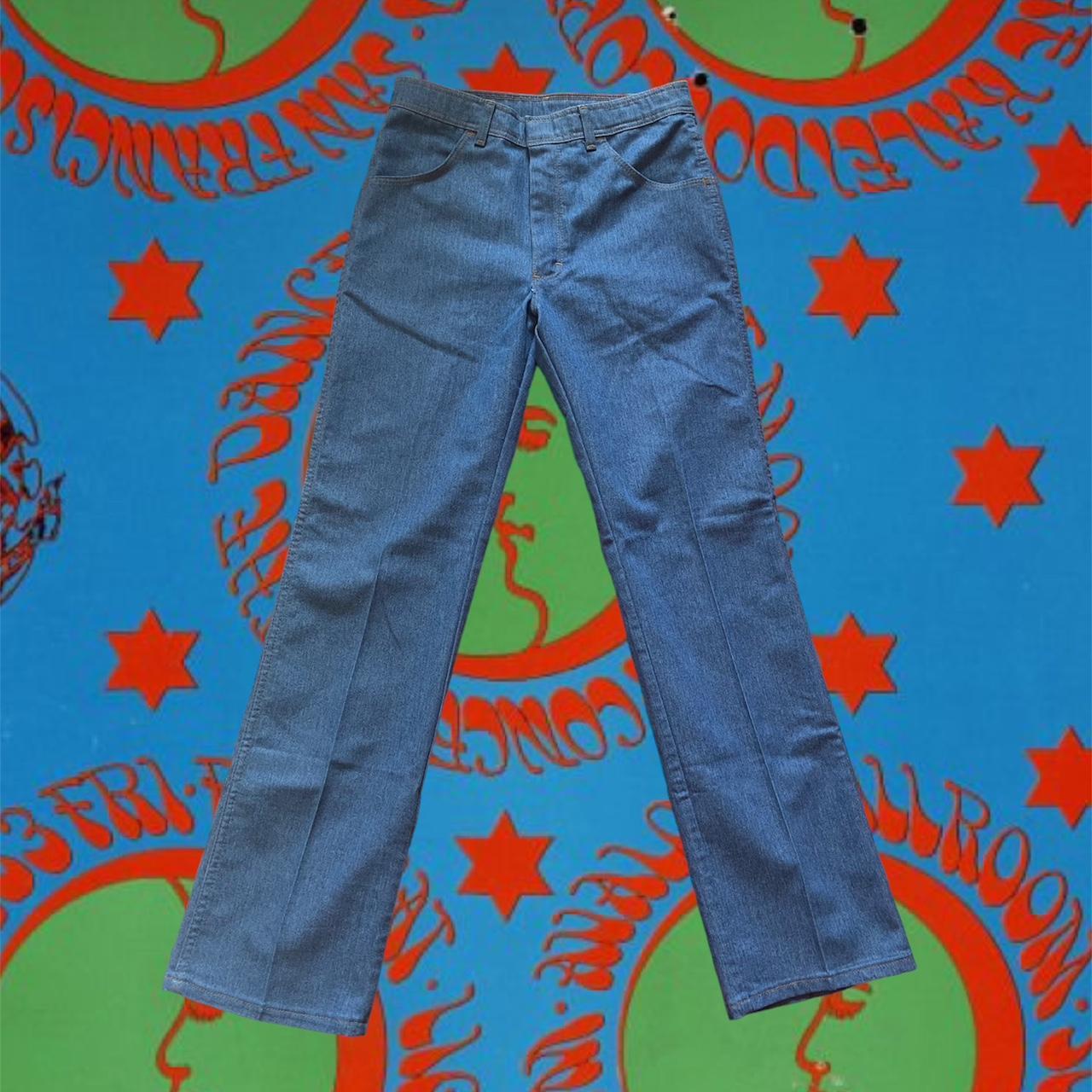 Groovy brushed denim vintage creased jeans 🧿 Size... - Depop