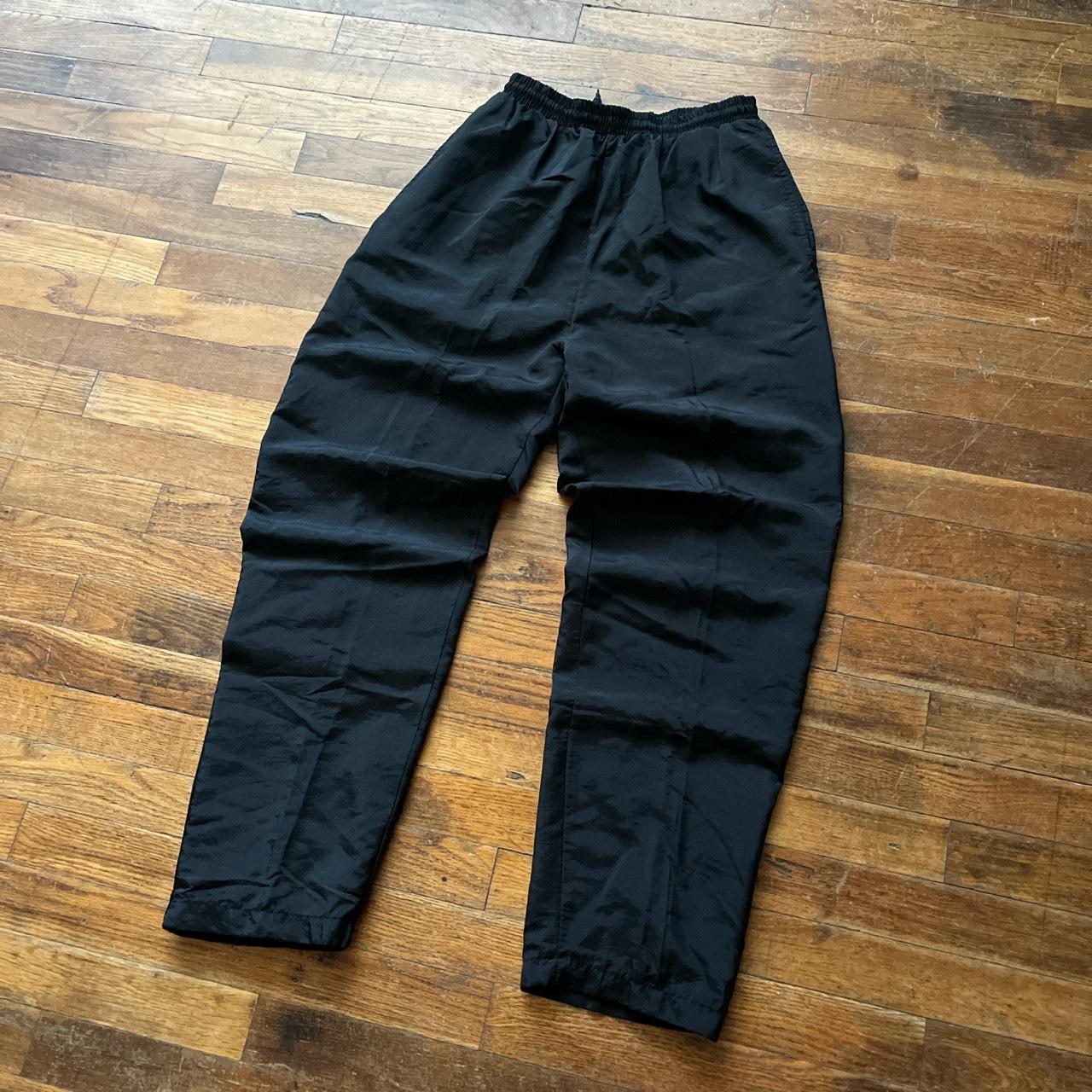 Vintage Y2k Black Gorpcore Track Pants Size // M /... - Depop