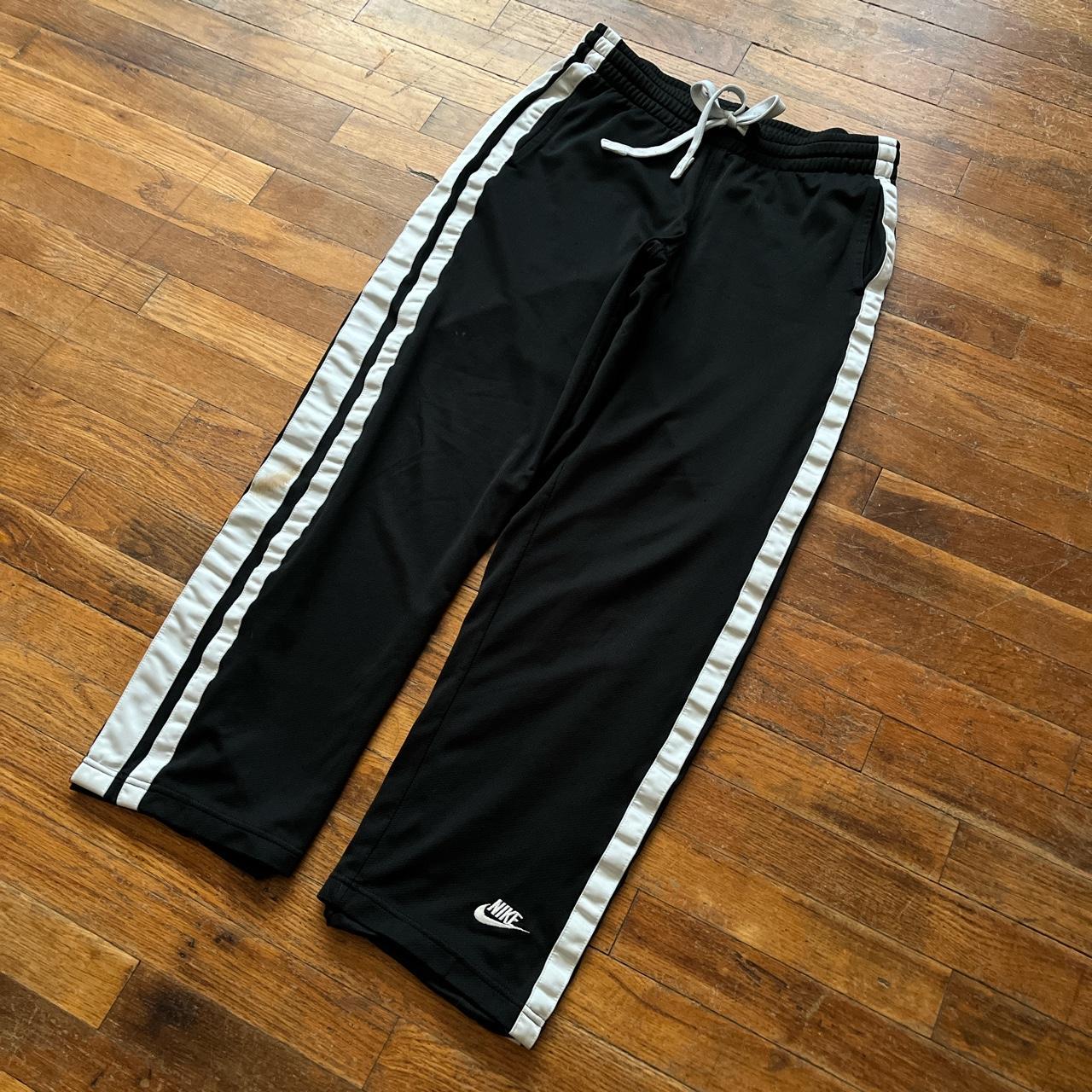 y2k black and white track pants (M)