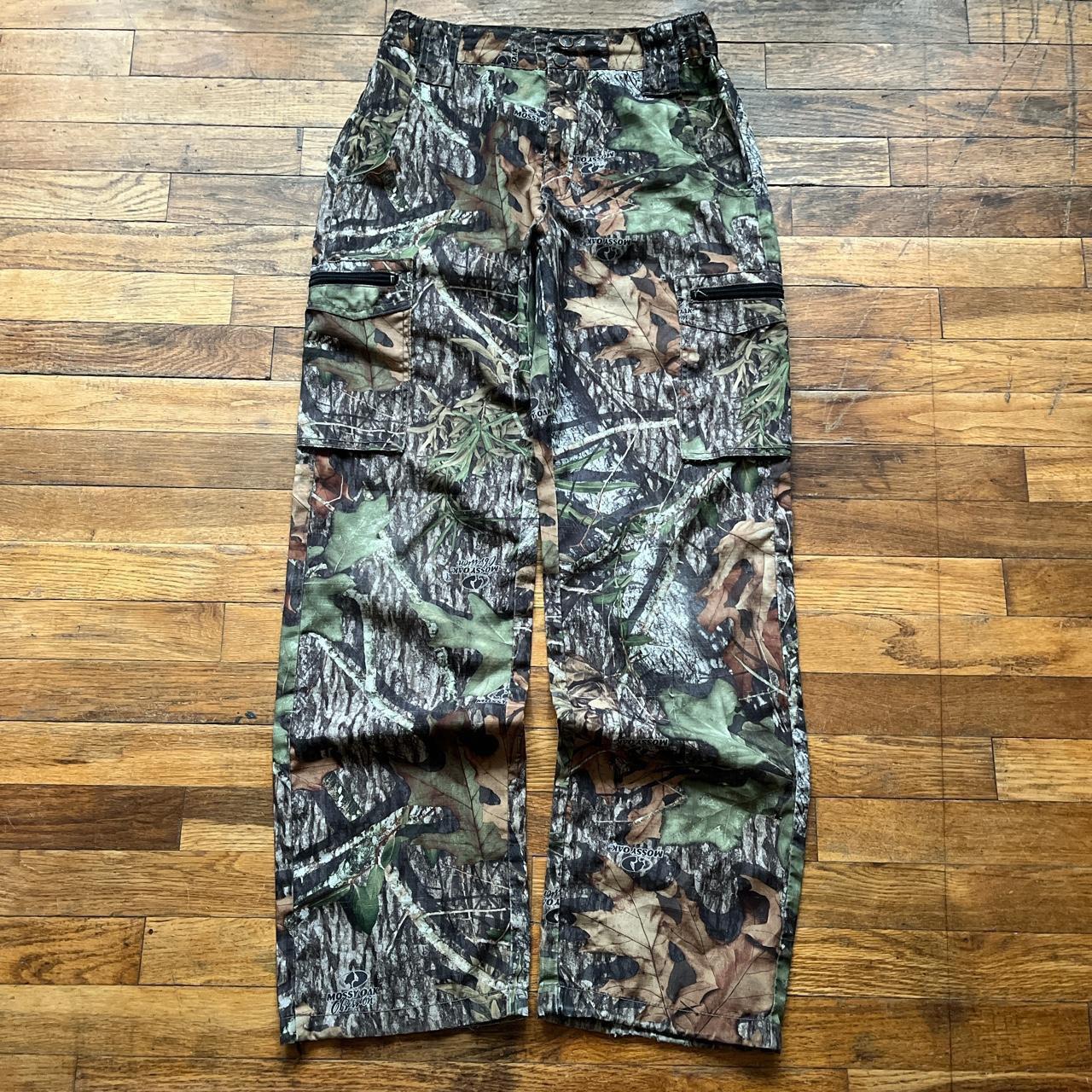 Vintage Y2k Baggy Mossy Oak Camo Cargo Pants Size Depop