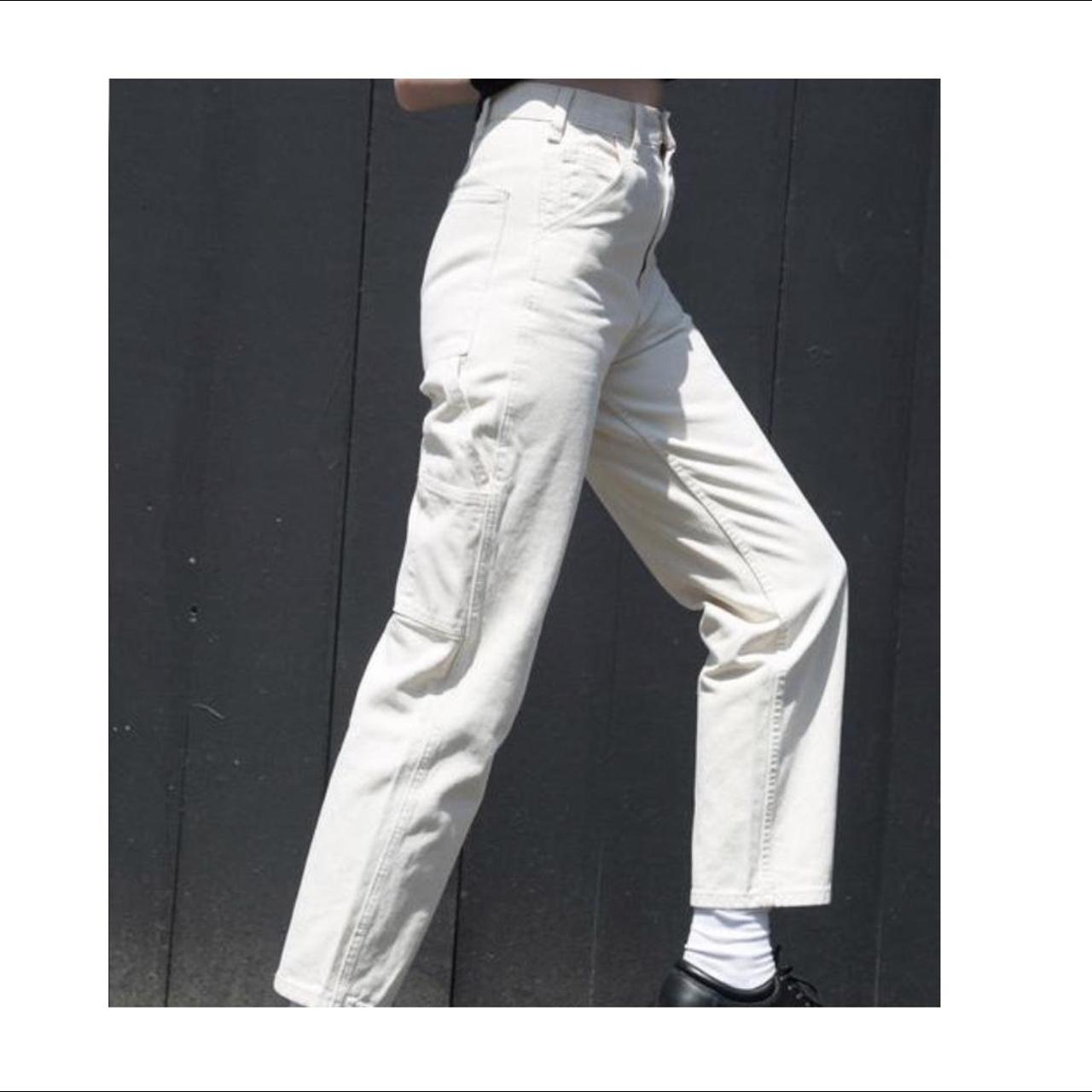 Tan Ariana Painter cargo Brandy Melville pants Size... Depop