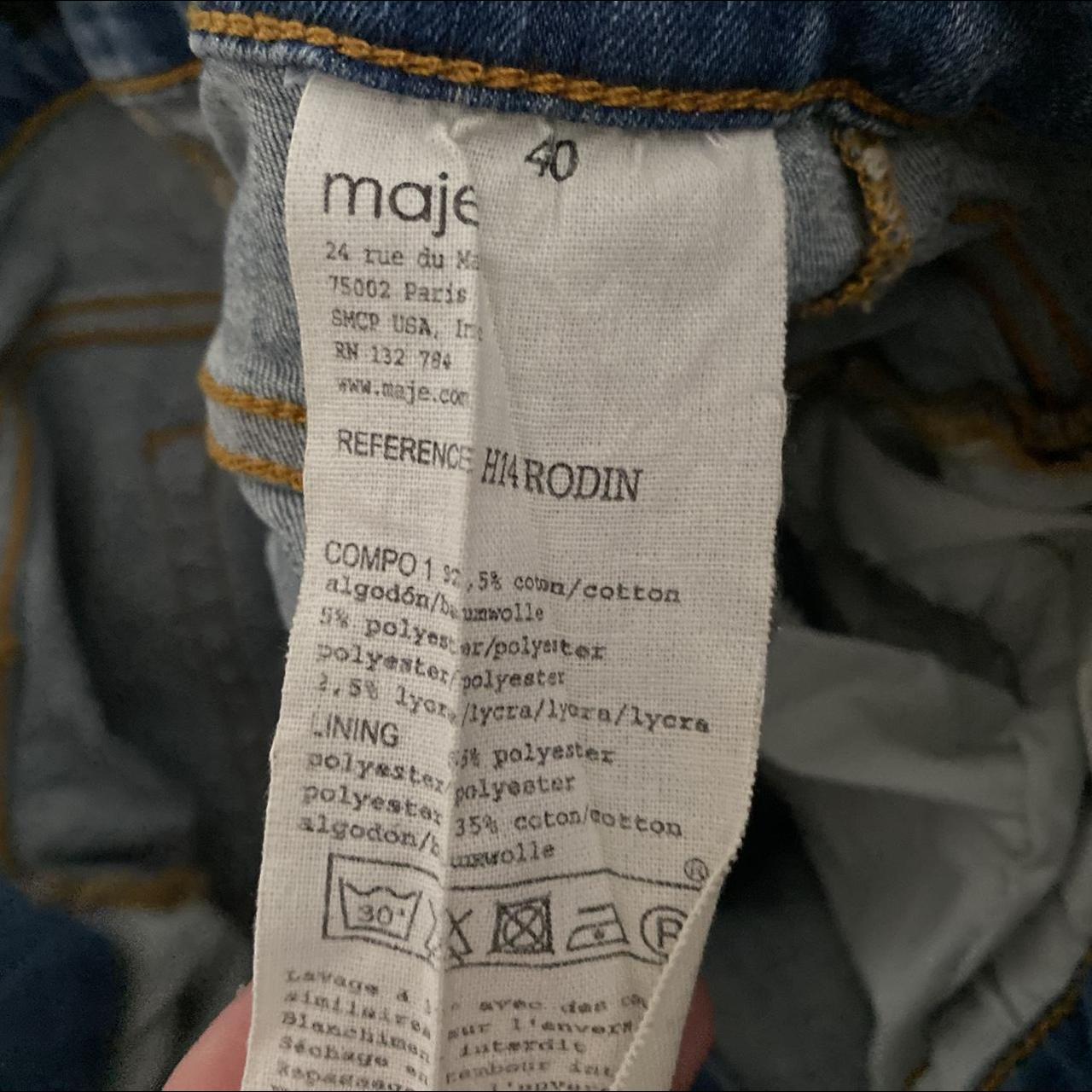 maje jeans sized m brand new with tags selling for £25 - Depop