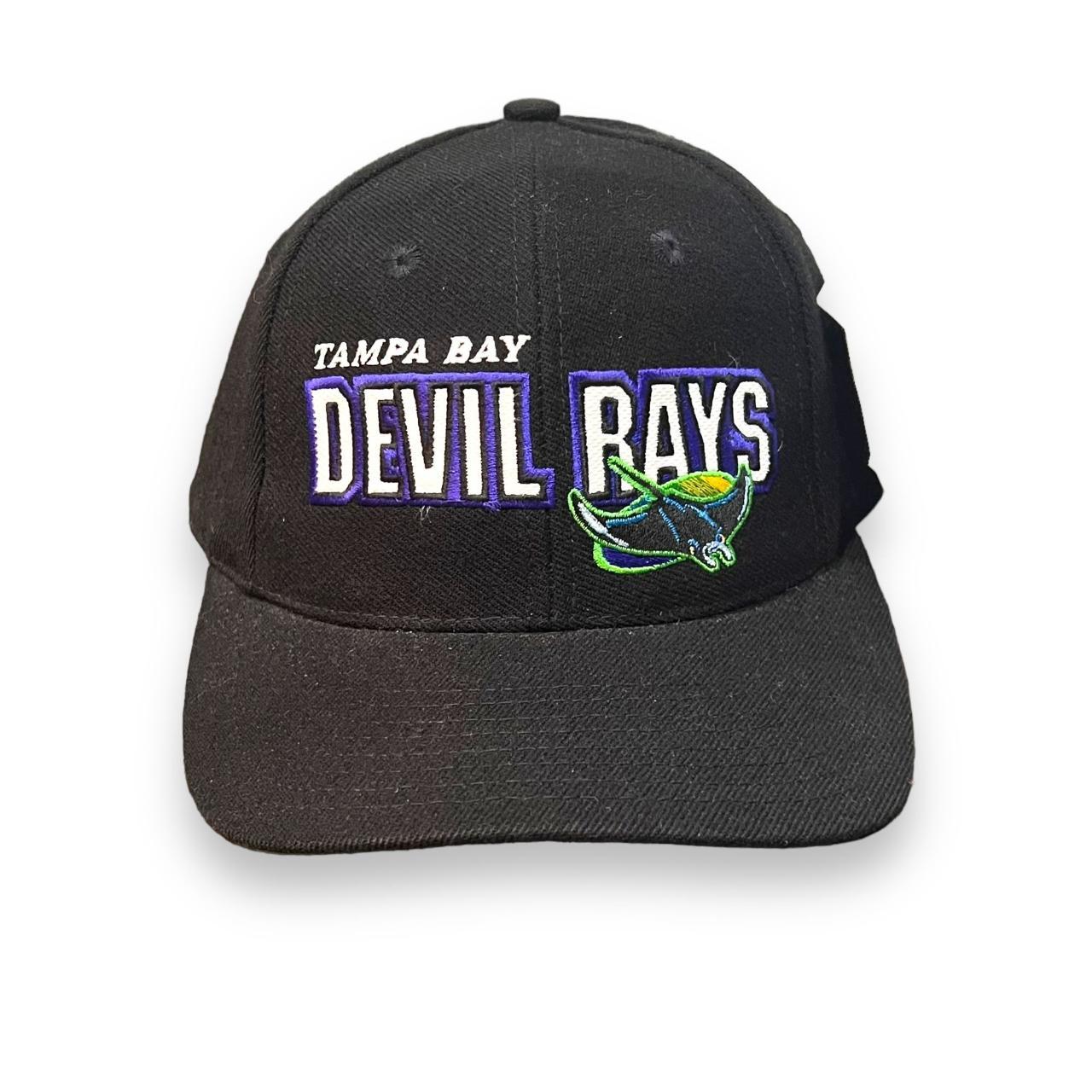 Vintage 90s Tampa Bay Devil Rays Baseball Hat Cap - Depop