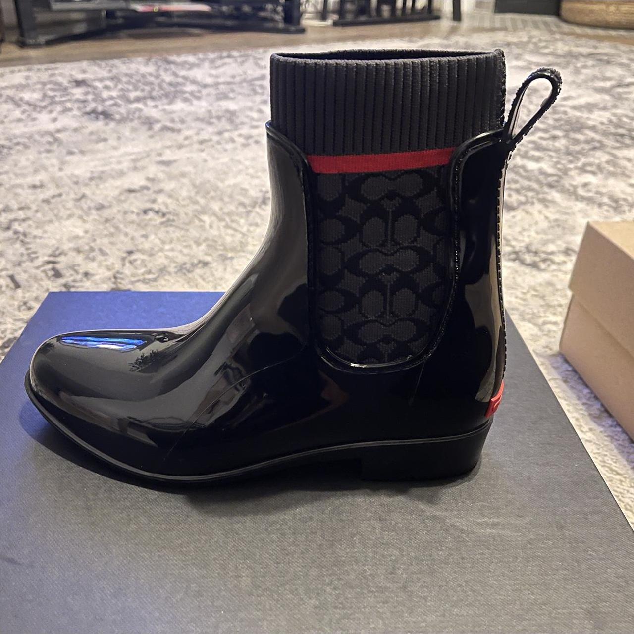 Coach Women's Black and Red Boots (3)