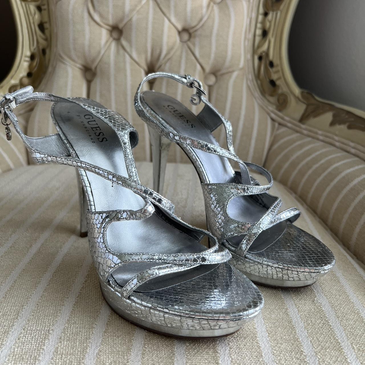 Guess Women's Silver Footwear | Depop