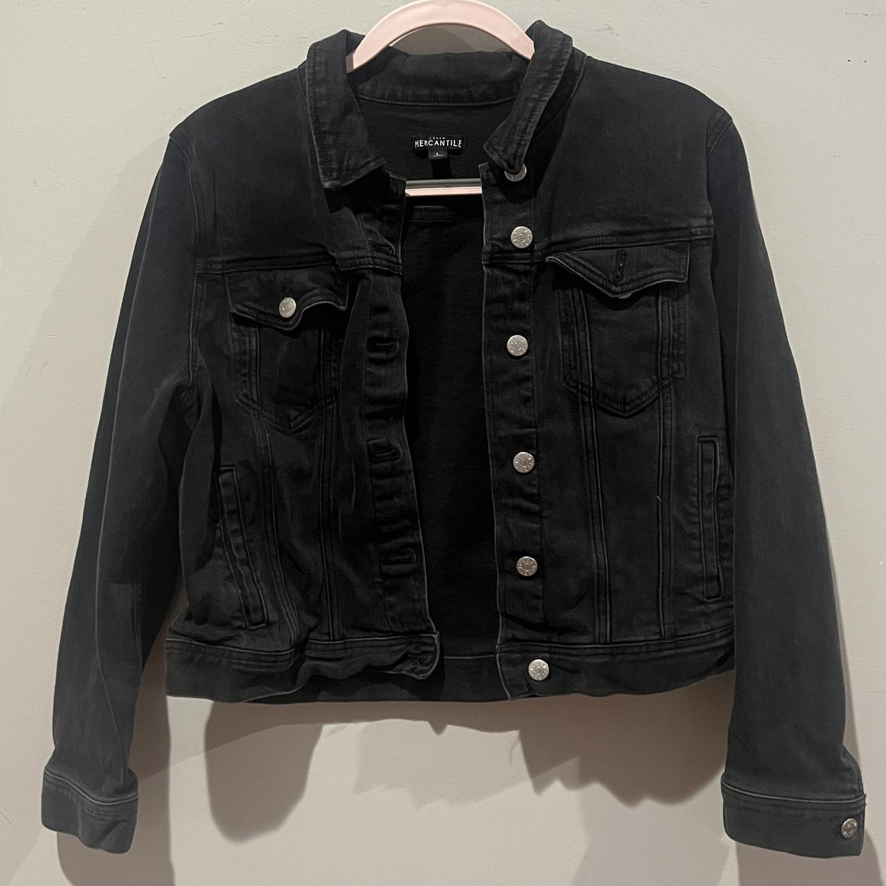 J crew black hot sale denim jacket