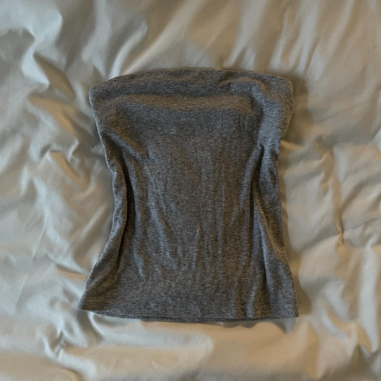 Aerie Heather Gray Tube Top - ribbed tube... - Depop