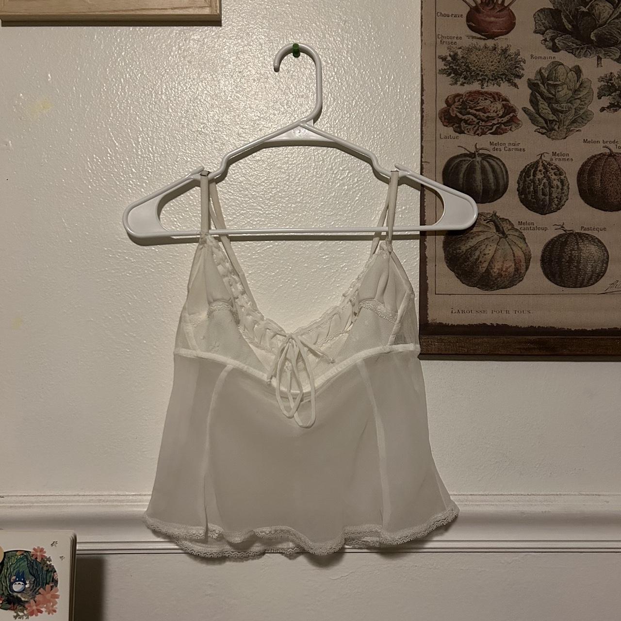 Unif lace + mesh tank top, super flattering and... Depop