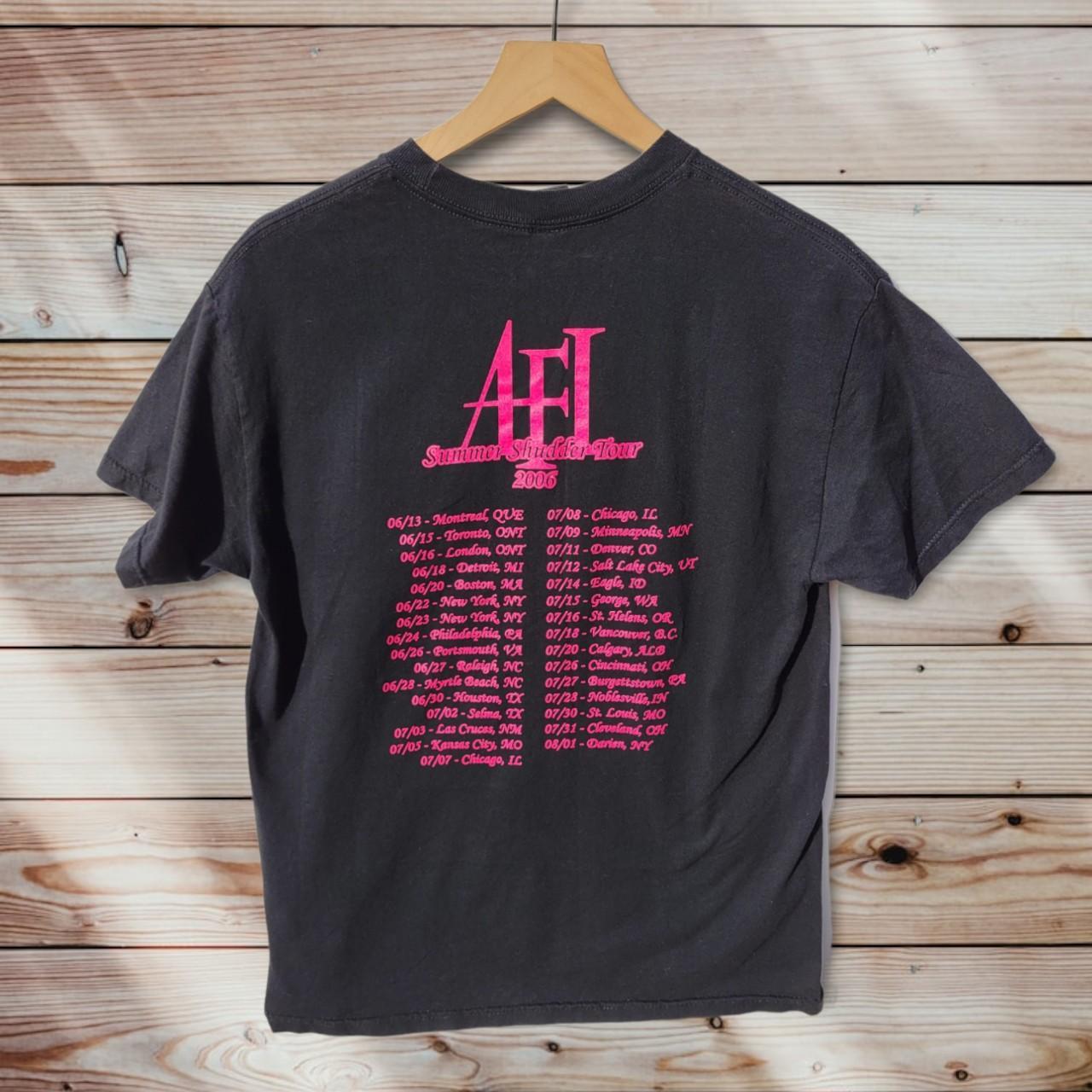 Afi Summer Shudder Tour T Shirt Punk Band Tee Mens - Depop