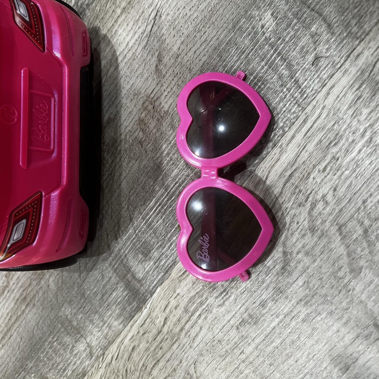 Vintage/Y2K pink glitter Barbie car with kids Depop