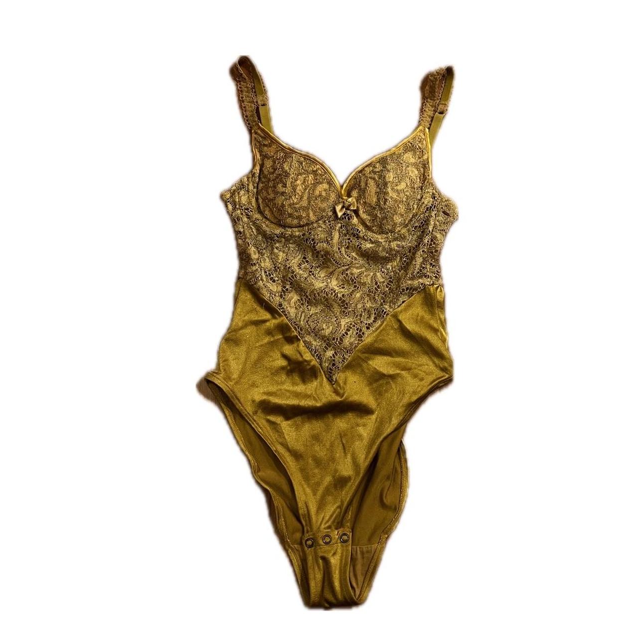 Gold lace bodysuit online