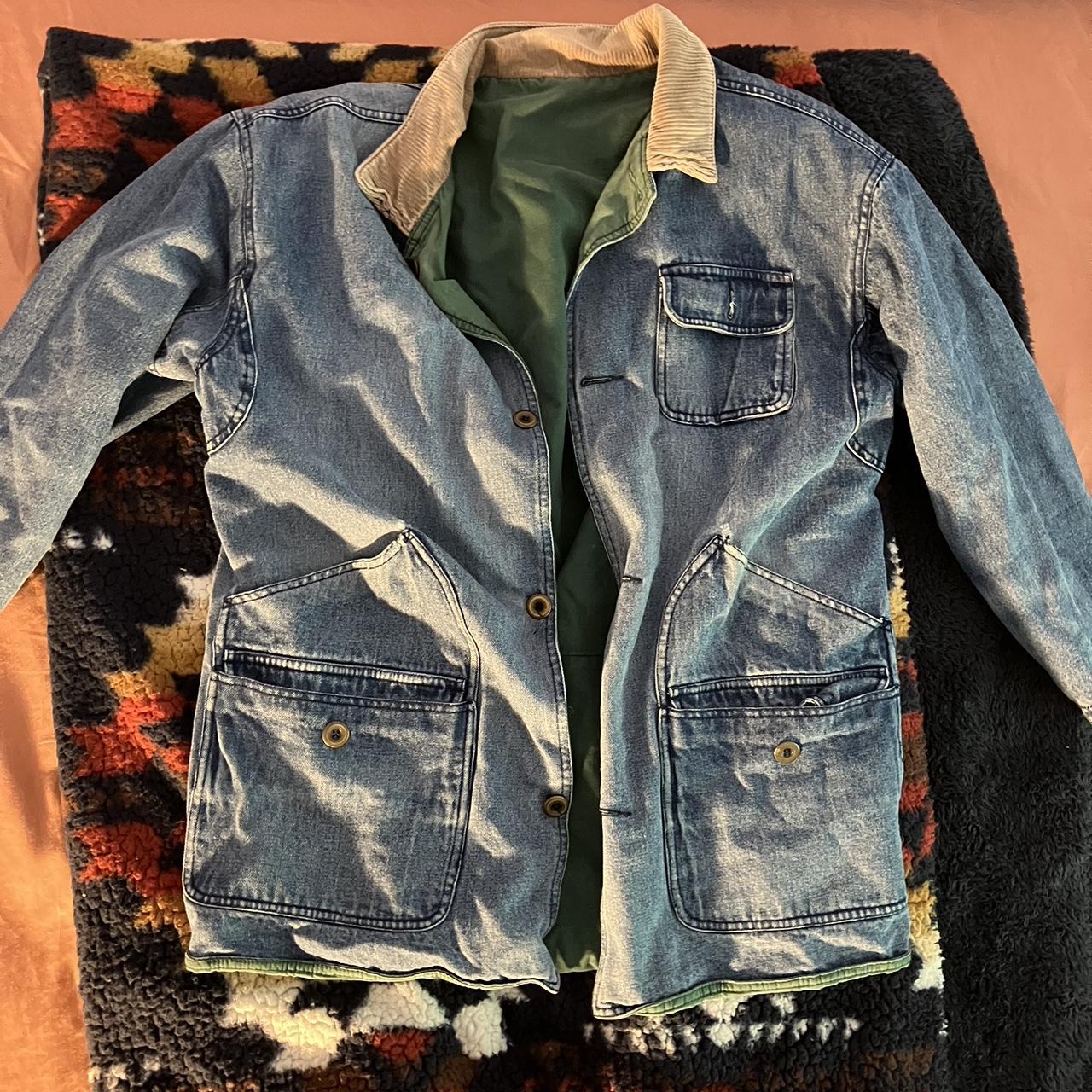 Vintage denim coat, Is reversible; the other side is...