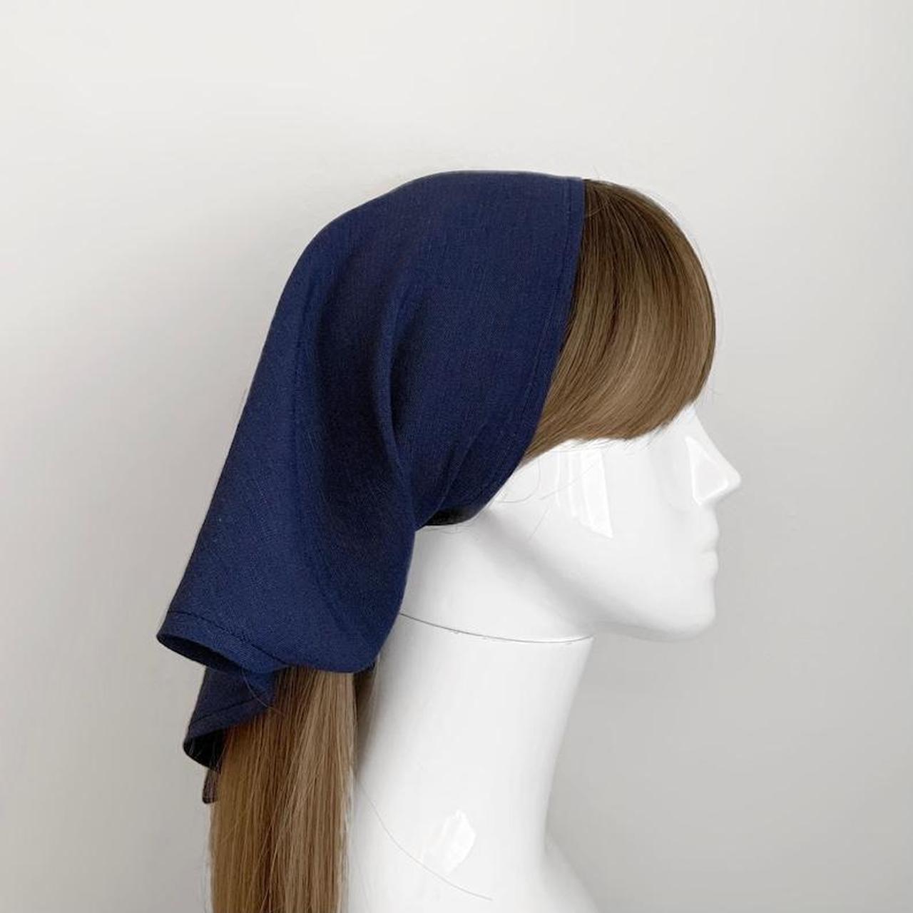 Navy best sale head scarf