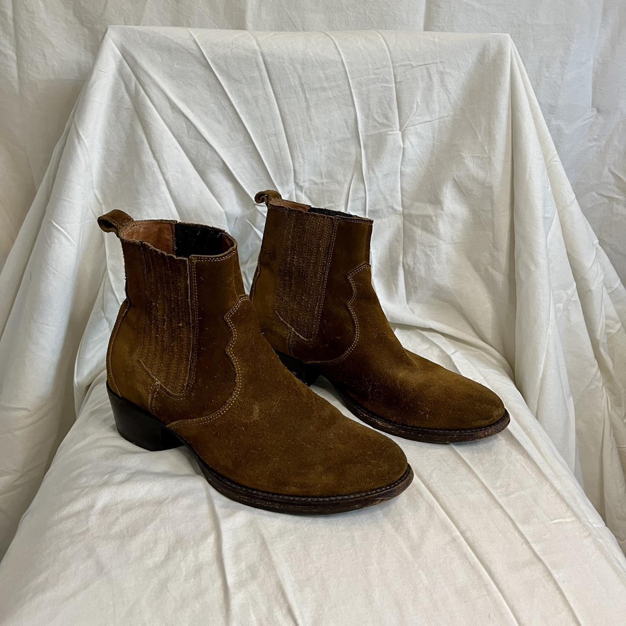 Frye brown suede orders boots