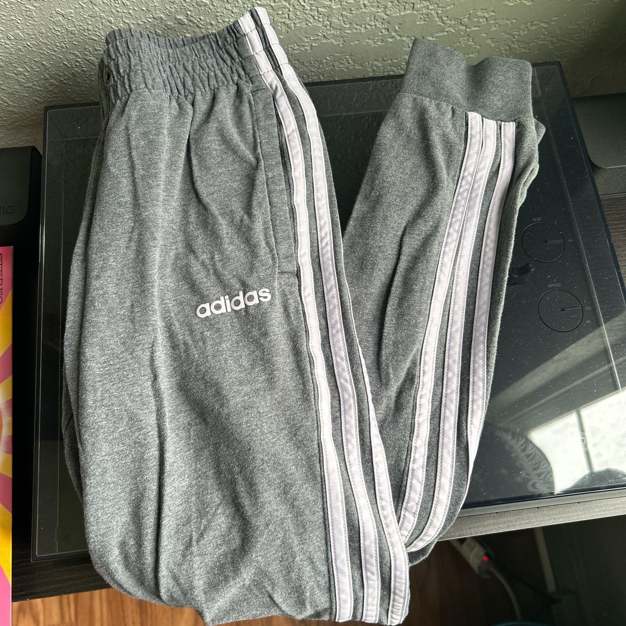 Adidas Sweatpants Women Large Gray Louisville - Depop