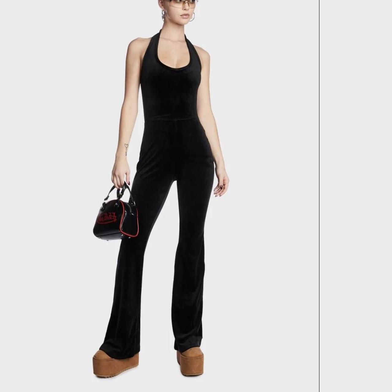 Juicy Couture Women's Black Jumpsuit Depop