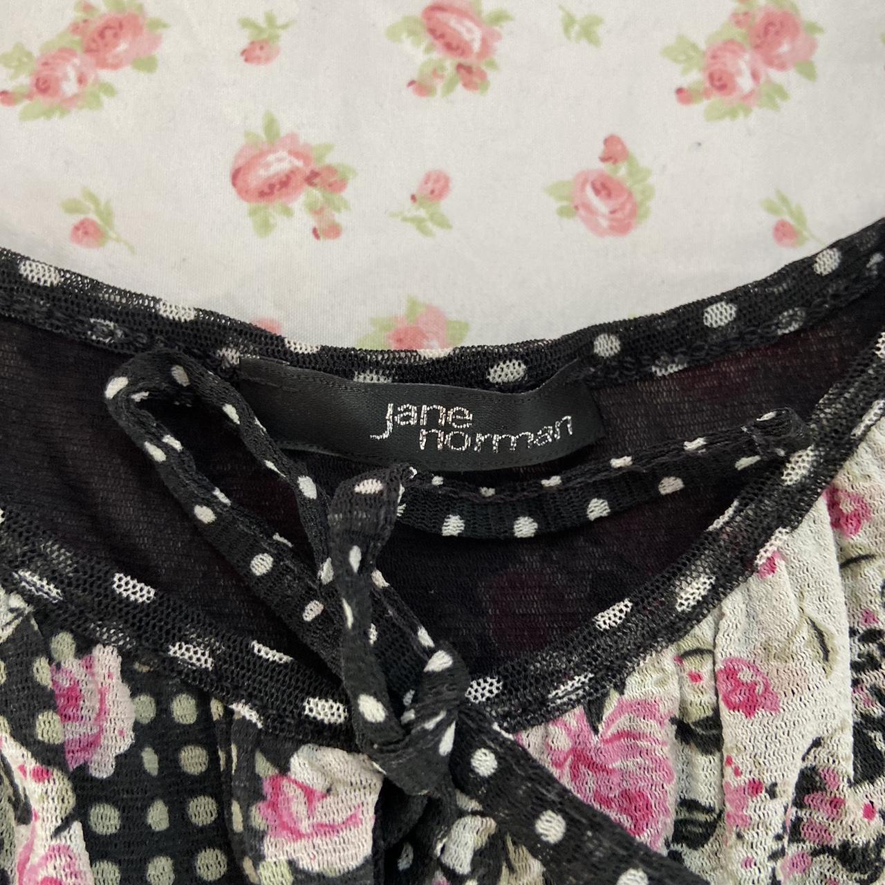 Jane Norman Women's Black and Pink Dress | Depop