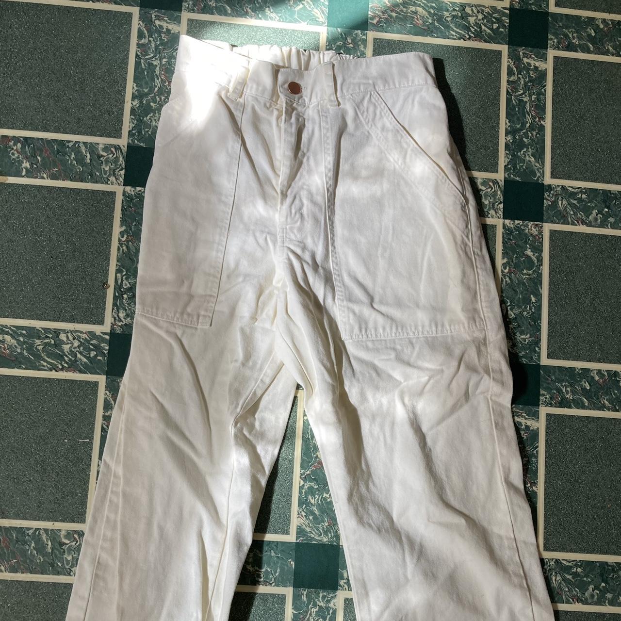 Big Bud Press work pants in vintage tee offwhite,... Depop