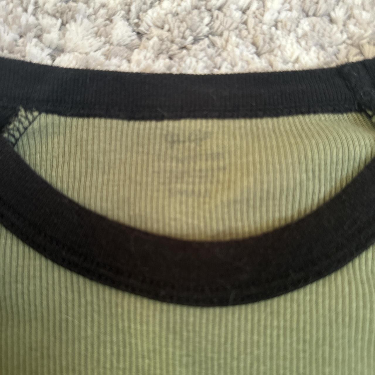 brandy green and black long sleeve (xs/s) so pretty... Depop