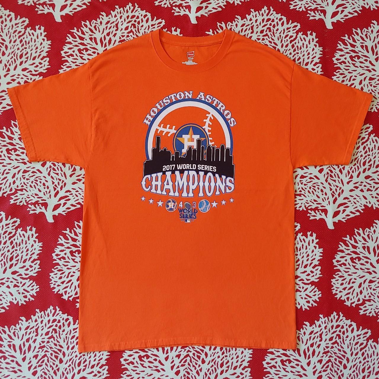 Houston Astros 2017 World Series Champions Orange - Depop