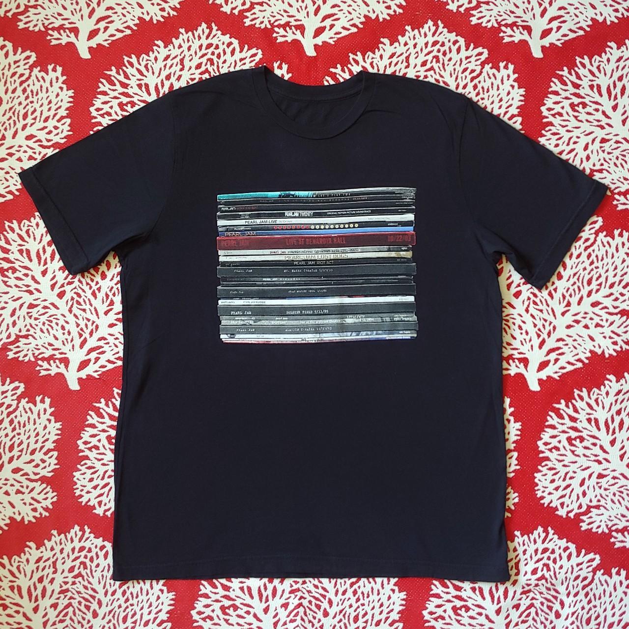 Pearl Jam Discography Tee In good condition No size… - Depop