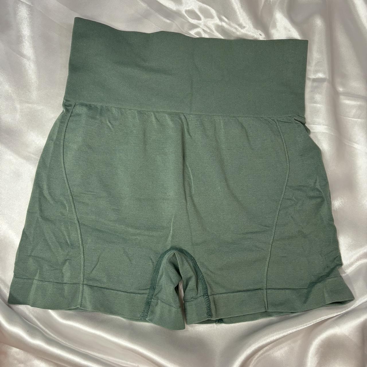 dark green biker shorts •no tag but would best fit... - Depop
