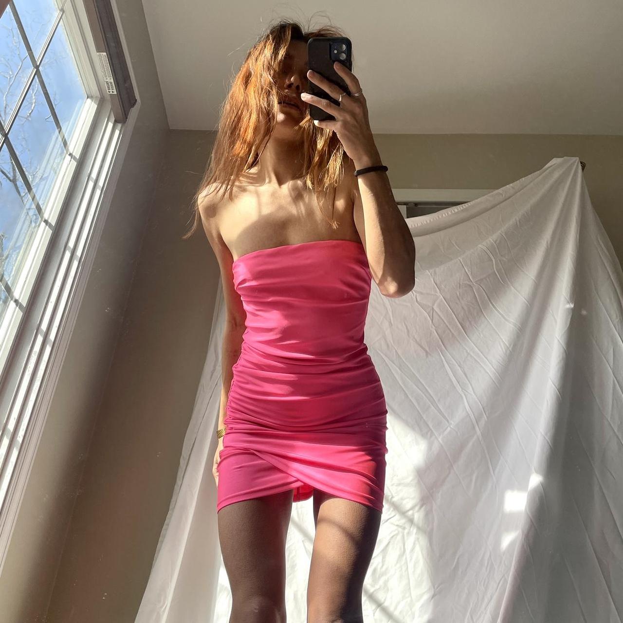 Forever 21 Women's Pink Dress | Depop