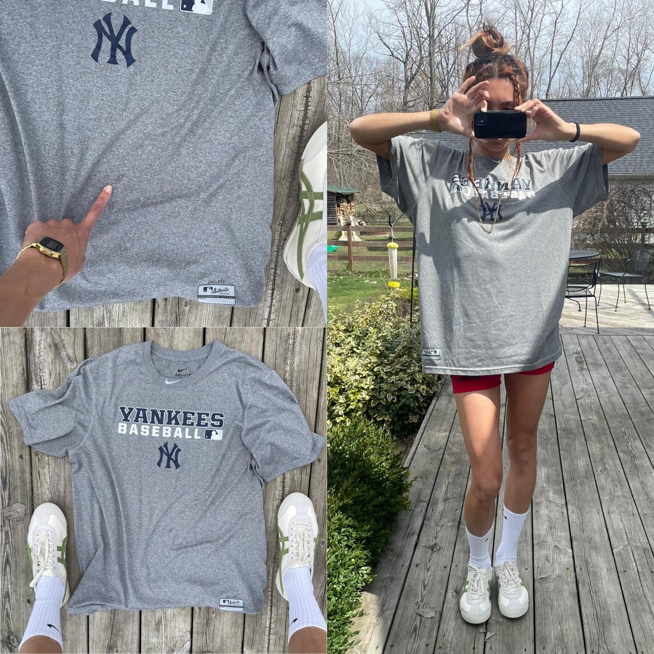 Nike Dri-Fit Cotton New York Yankees Baseball Tee - Depop