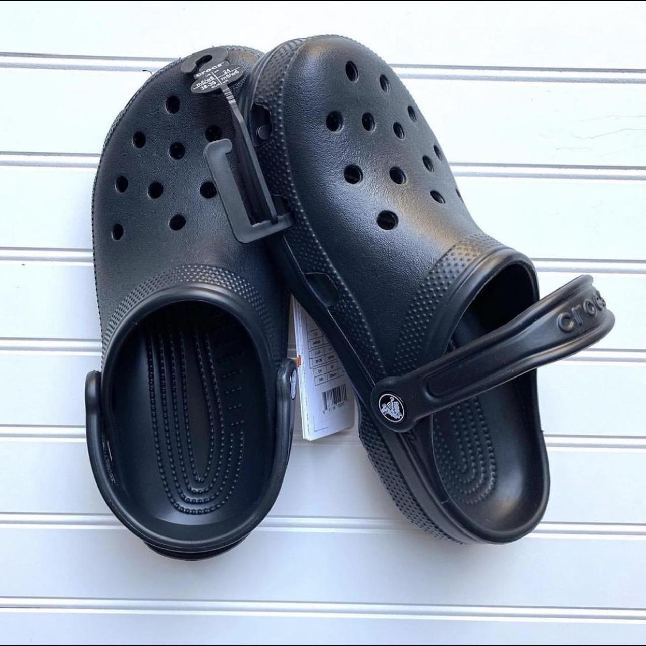 Black Crocs 🐊 Worn once in perfect condition like... - Depop