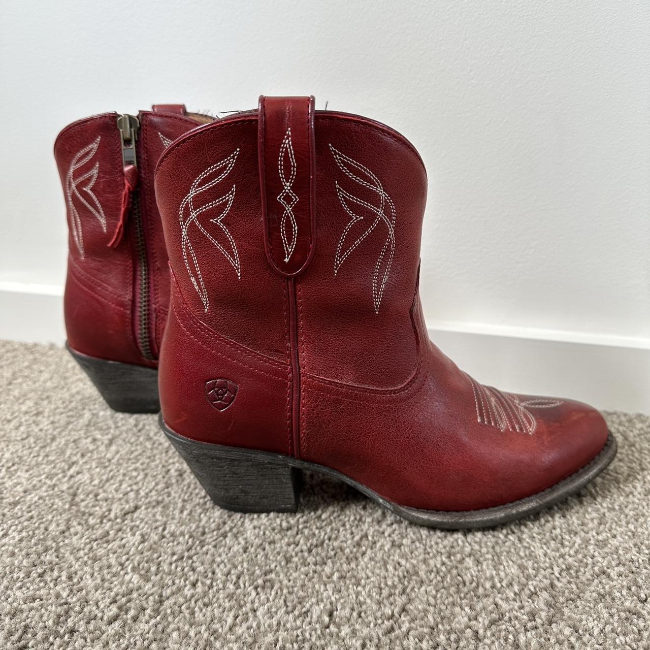 Ariat darlin sale boots red