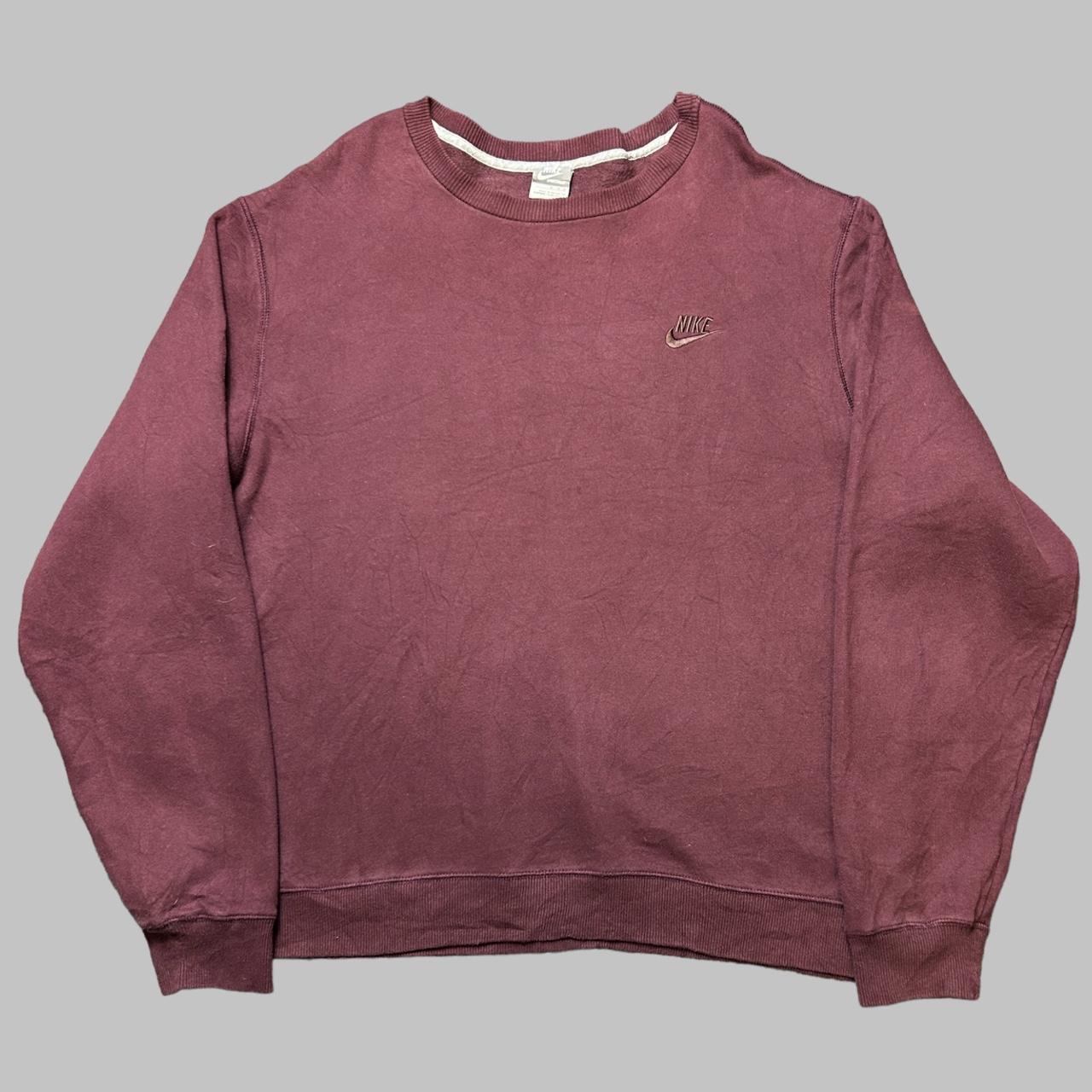 mens burgundy nike sweatshirt