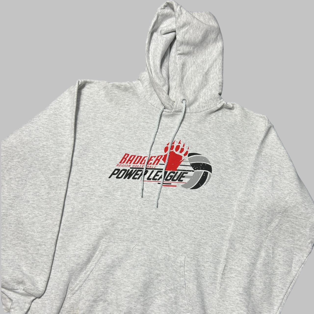 The Unbranded Brand Men's White and Red Hoodie Depop