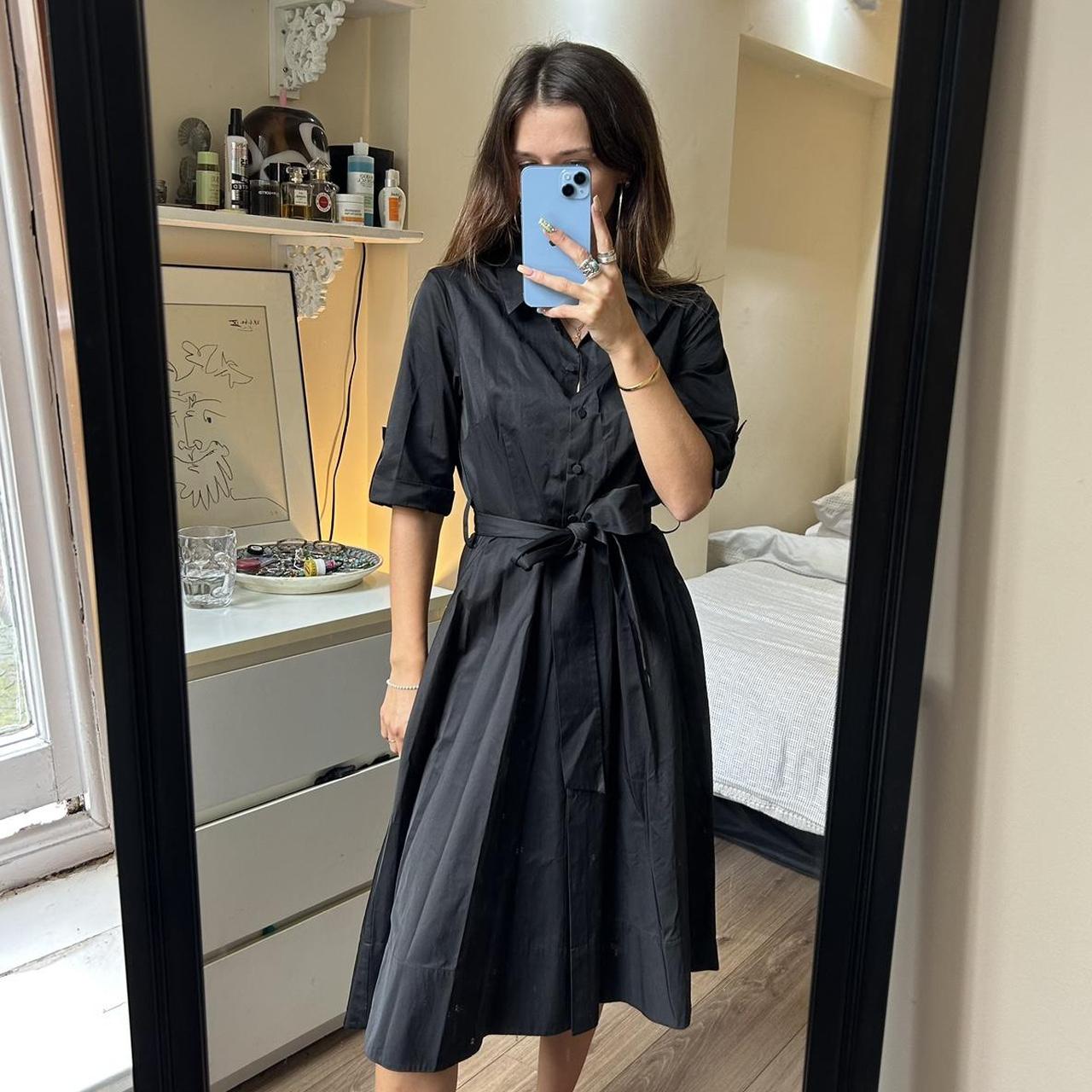 Hobbs black hot sale shirt dress