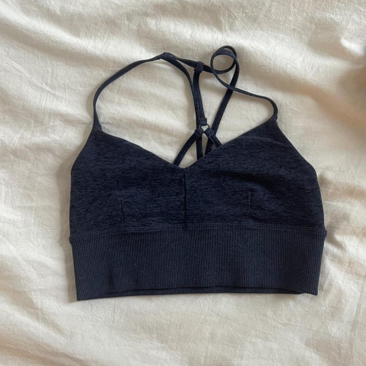 alo sports bra size small hardly worn excellent - Depop
