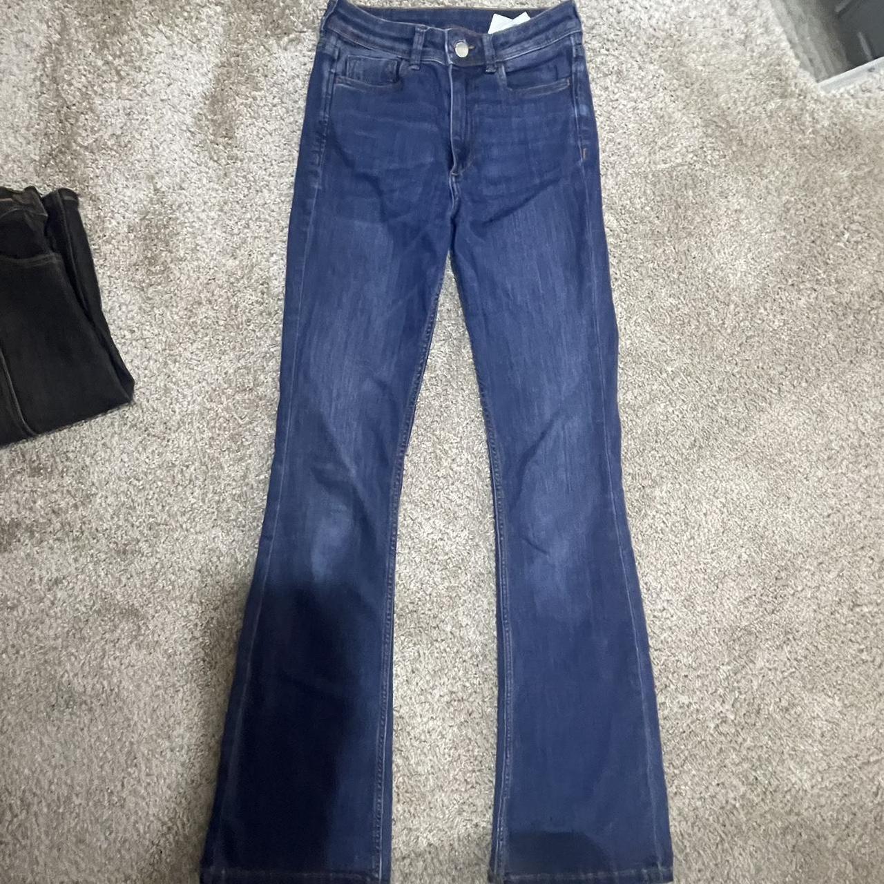 Blue Bootcut jeans🧵 worn a couple times, barely if... - Depop