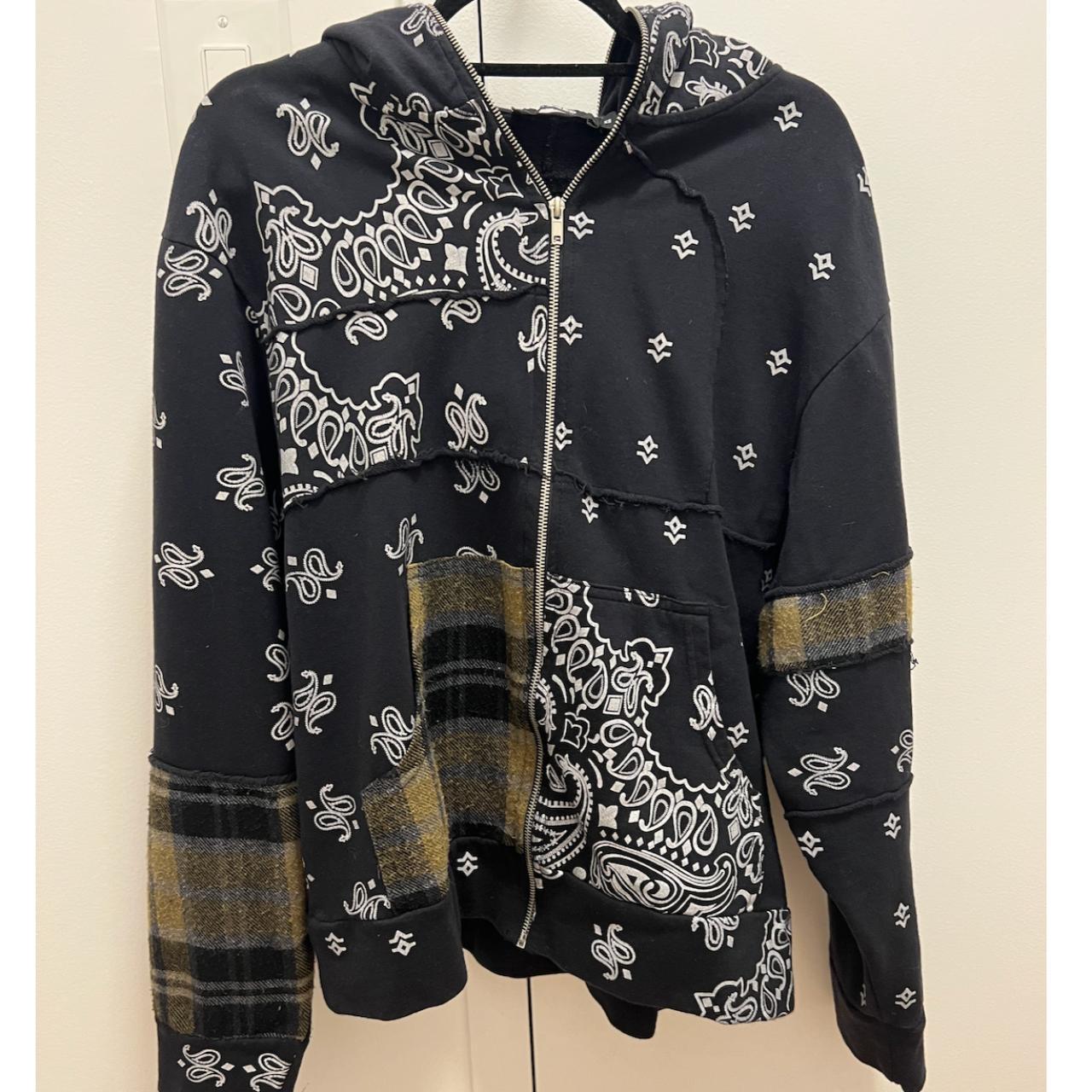 Jaded buy London bandana print zip up hoodie