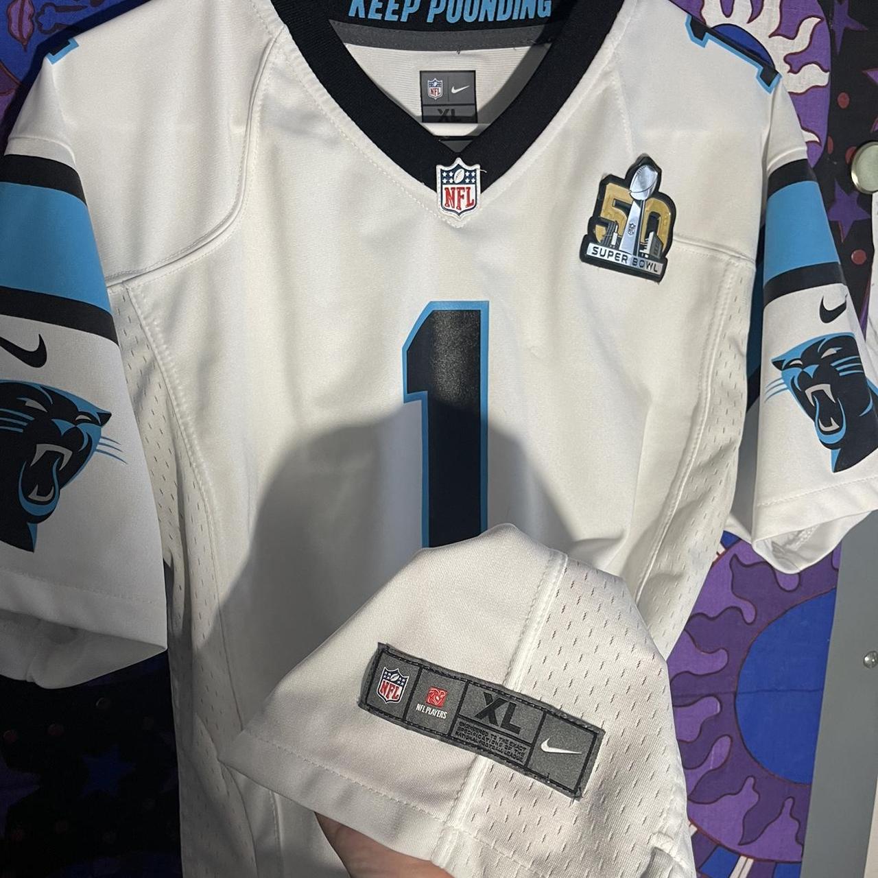 Cam Newton Jersey T-Shirt Carolina Panthers NFL - Depop