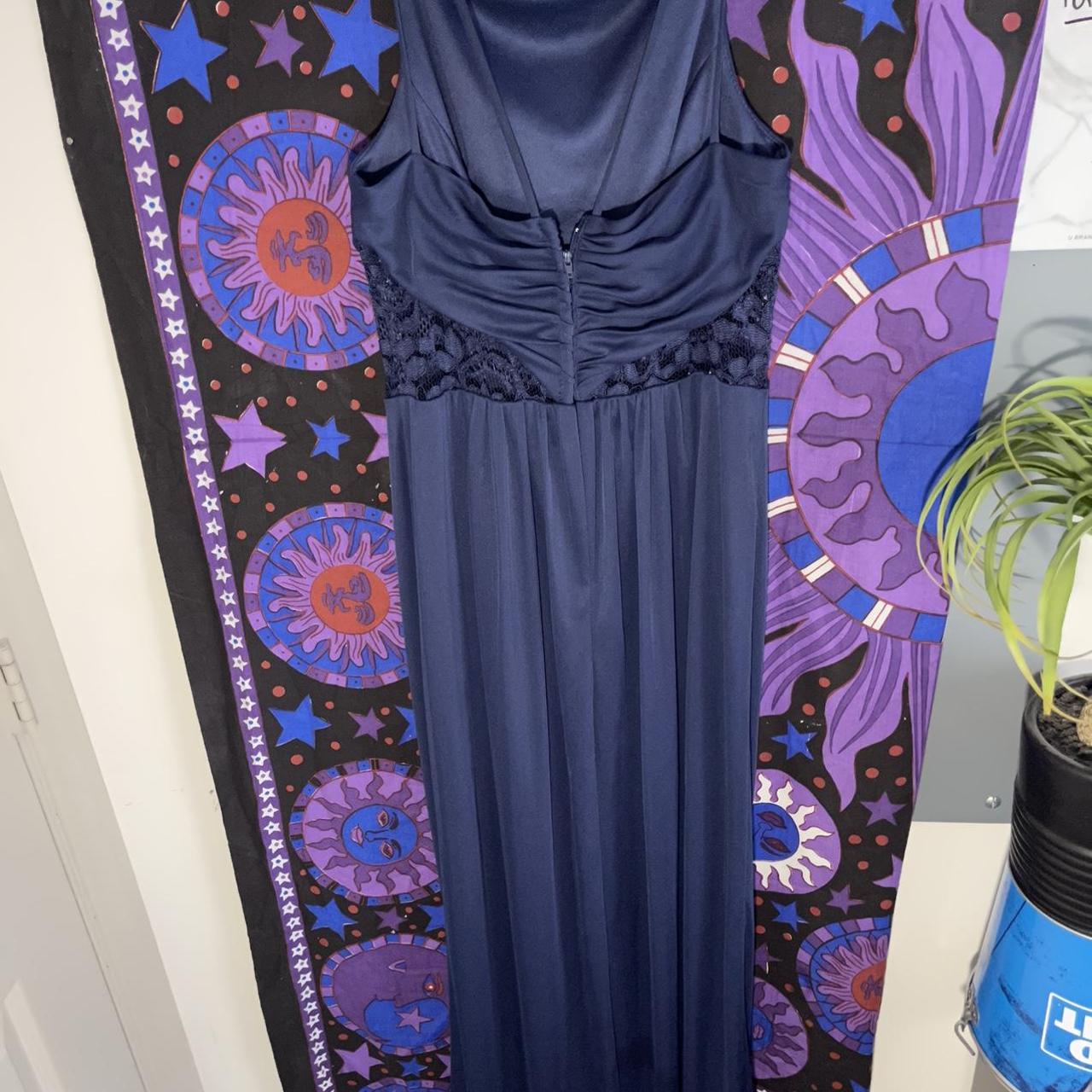 Women’s Navy Blue David’s Bridal brides maid dress... Depop