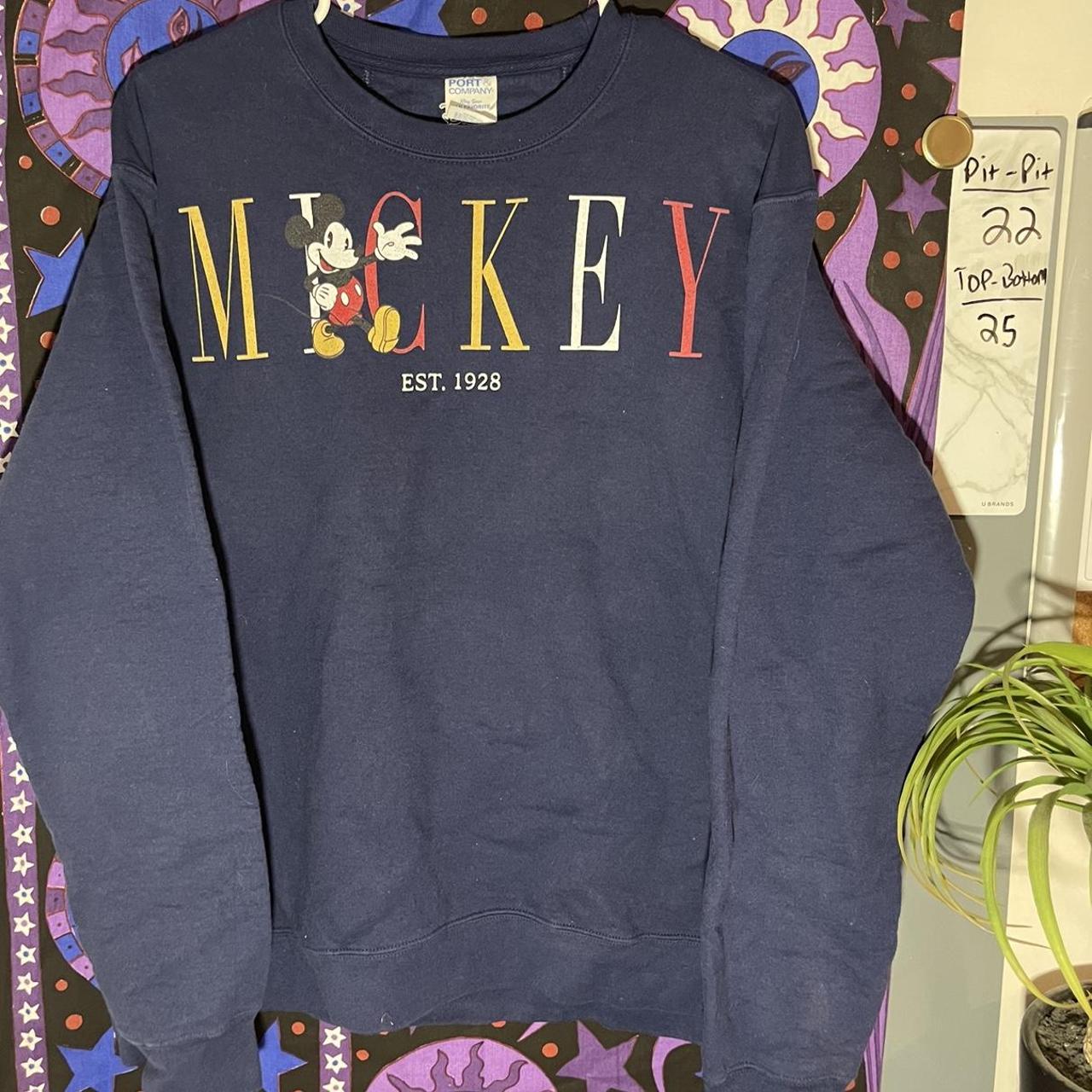 Disney Men's Navy Sweatshirt | Depop