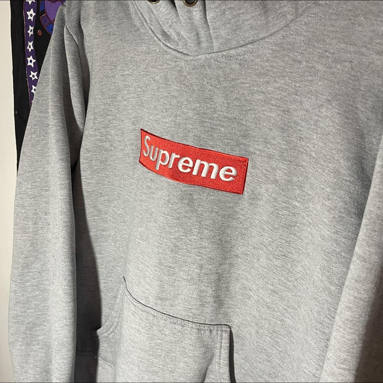 Supreme Gray Red Yellow Green Blue Black White Logo Crewneck