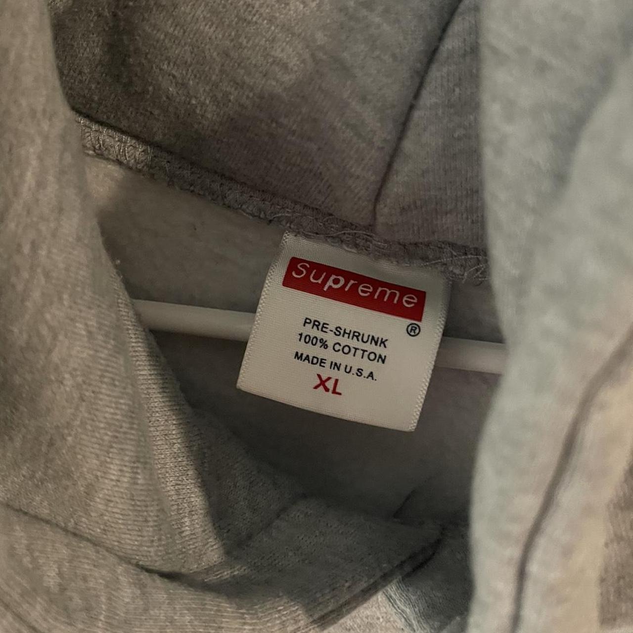 Y2K white tag made in USA Grey Supreme box logo... - Depop