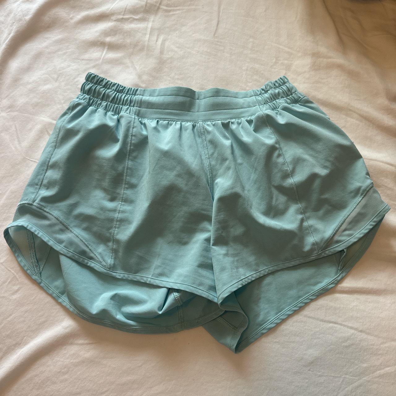 Cutest light blue lulu shorts Size 4 4 inch... - Depop