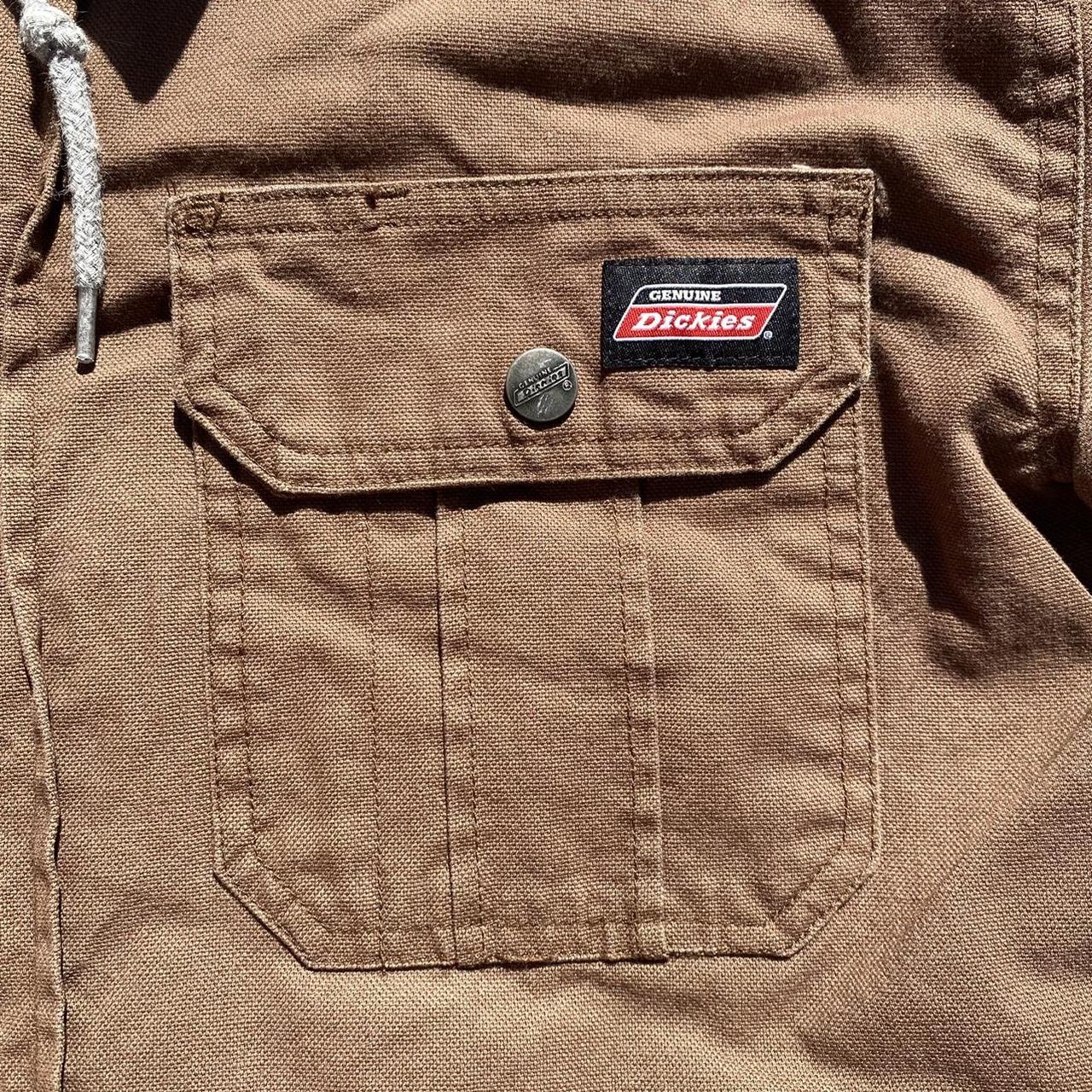 Brown Dickies Santa Fe Worker's Utility Jacket Tag... - Depop