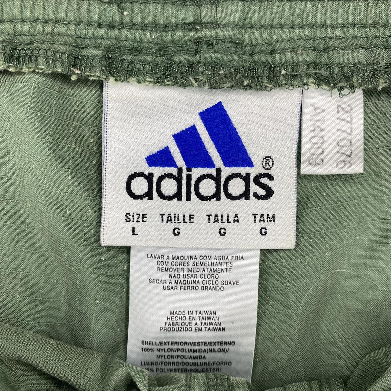 Adidas Men's Green and White Shorts | Depop