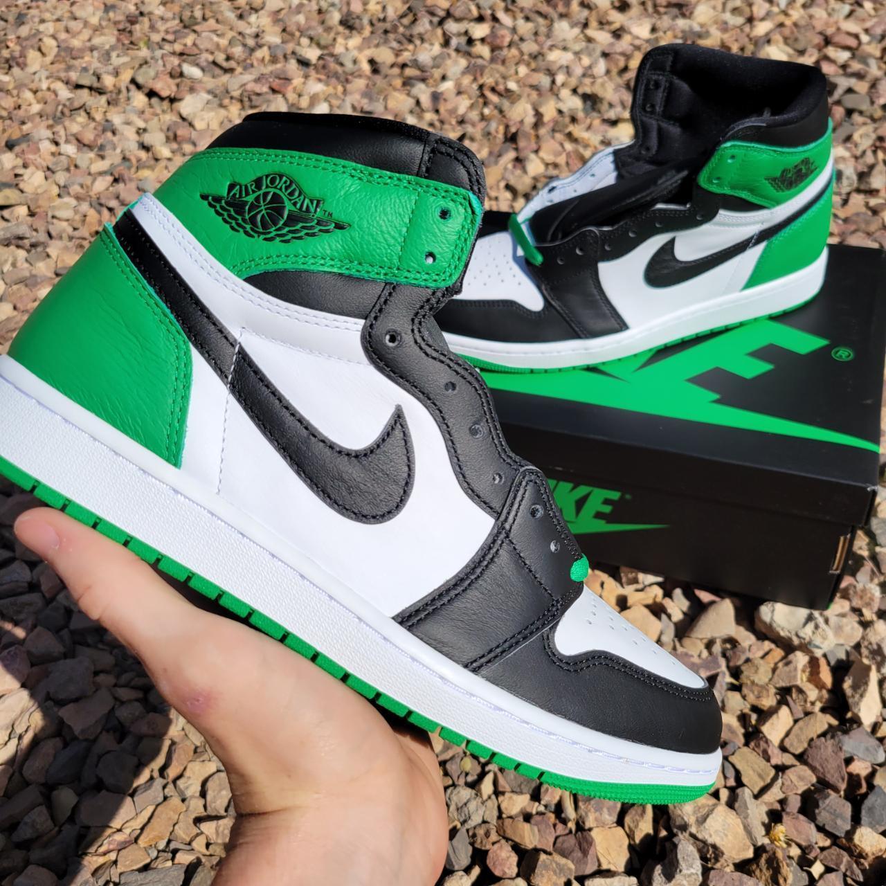 👟 Nike Air Jordan 1 Retro High OG Lucky Green 👟 🌟... - Depop