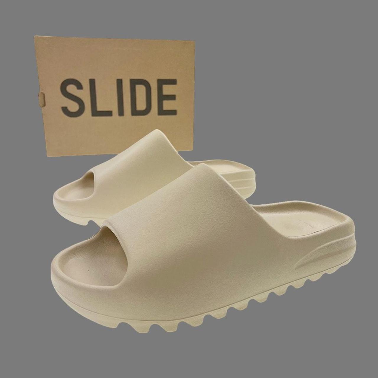 men yeezy slides tan